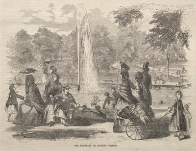 La fontaine du Boston Common - Winslow Homer