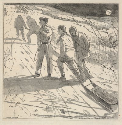 The Midnight Coast, extrait du Riverside Magazine for Young People, janvier 1867 - Winslow Homer