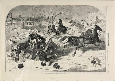 La saison du traîneau - la contrariété - Winslow Homer