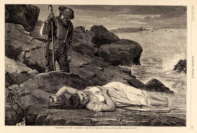 The Wreck on the "Atlantic" --Cast up by the Sea, tiré de Harper