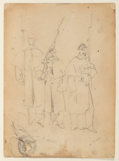 Trois soldats - Winslow Homer