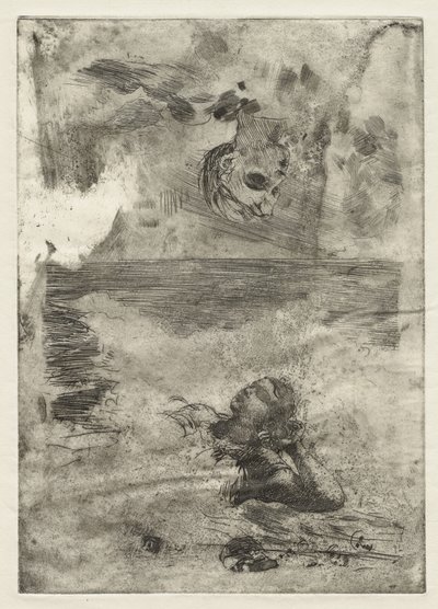 Deux têtes (étude après "Undertow") - Winslow Homer