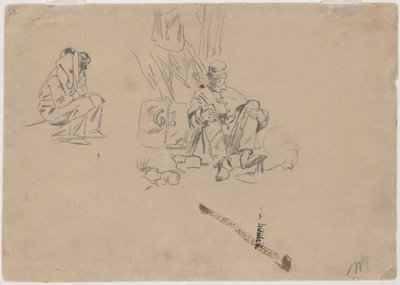 Deux Soldats au Repos [verso] - Winslow Homer