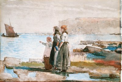 En attendant le retour des flottes de pêche - Winslow Homer