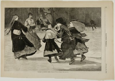 "Hiver" - Scène de patinage - Winslow Homer