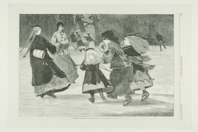 "Hiver" - Scène de patinage - Winslow Homer