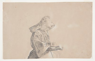Femme en bonnet de soleil - Winslow Homer