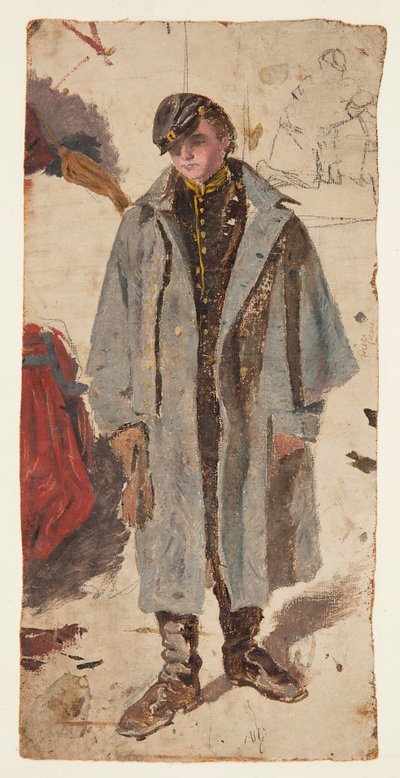 Jeune Soldat, Esquisse d