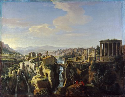 Vue de Tivoli, vers 1700 - Wittel