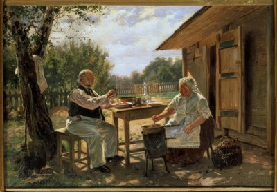 En train de faire de la confiture - Wladimir Jegorowitsch Makowski