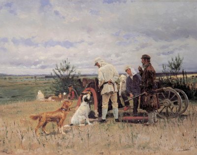 Le repos des chasseurs - Wladimir Jegorowitsch Makowski