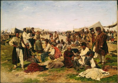 Foire à Poltava - Wladimir Jegorowitsch Makowski