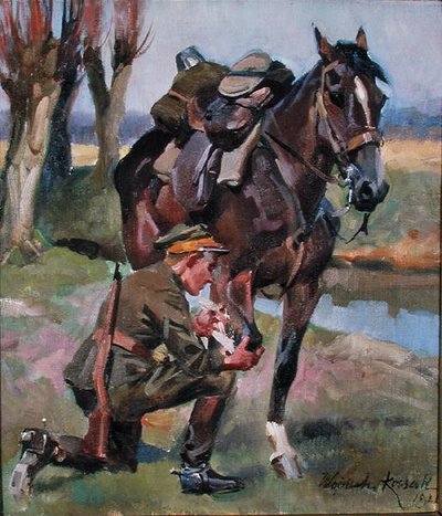 Panser la blessure - Wojciech Kossak