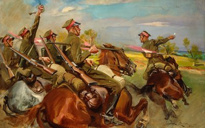 Cavalerie polonaise chargeant - Wojciech Kossak