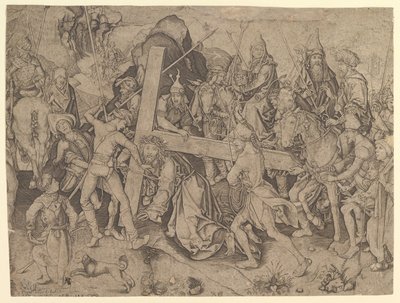 Le Christ portant la Croix, copie, 15ème siècle. - Wolf Huber