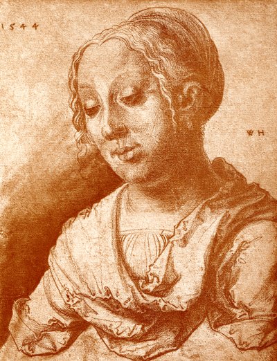 Tête de fille - Wolf Huber
