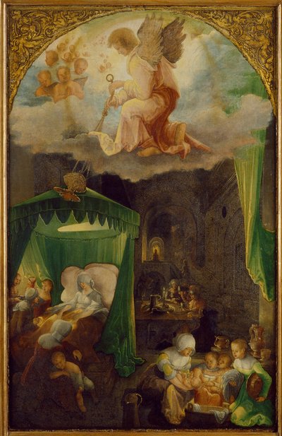 La Nativité de la Vierge, vers 1521 - Wolf Huber