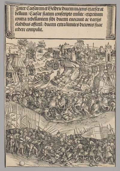 Guerre contre Gueldre, planche 5 des Scènes historiques de la vie de l