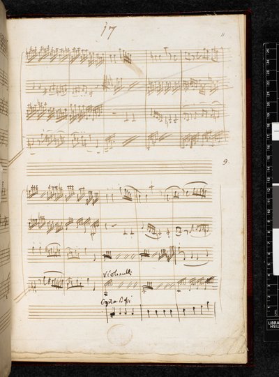 Adagio et fugue en do mineur, K. 546, Add. 28996, f.11r - Wolfgang Amadeus Mozart