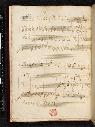 Adagio et fugue en do mineur, K. 546, Add. 28996, f.11v - Wolfgang Amadeus Mozart