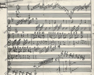 Autographe musical - Wolfgang Amadeus Mozart