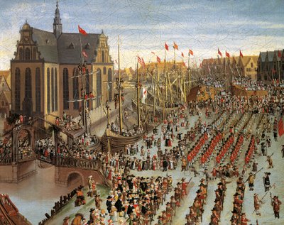 Frédéric III proclame la couronne danoise héréditaire devant les États généraux à Copenhague en 1660, peinture de Wolfgang Heimbach - Wolfgang Heimbach