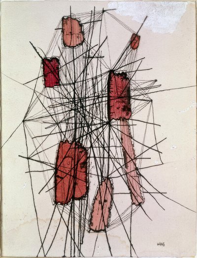 Structure et sept taches rouges - Wols