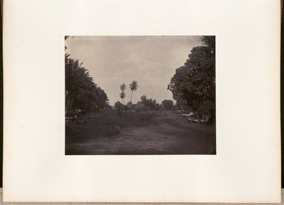 [Travaux de pavage sur la route de Prapatan, Batavia]. - Woodbury and Page