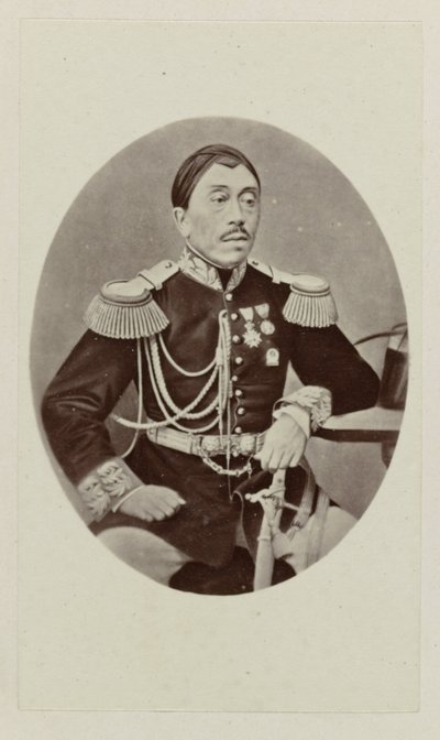 Portrait de Mangkoe Negoro IV - Woodbury and Page