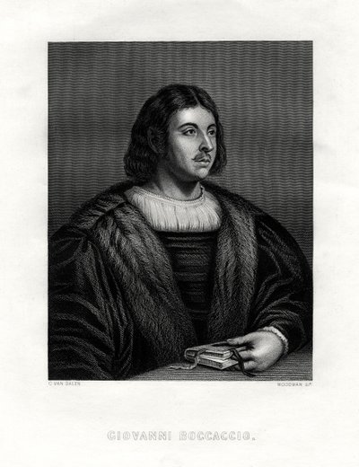 Giovanni Boccaccio, auteur et poète italien - Woodman