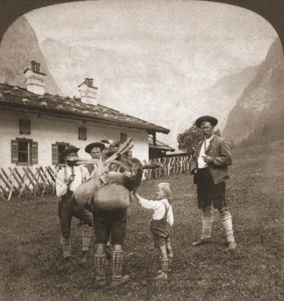 Montagnards bavarois, Allemagne, 1898 - Works and Sun Sculpture Studios