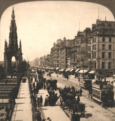 Princes Street, Édimbourg, 1896 - Works and Sun Sculpture Studios