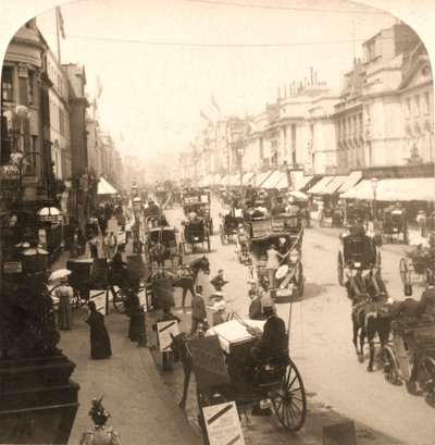 Regent Street, Londres, 1896 - Works and Sun Sculpture Studios