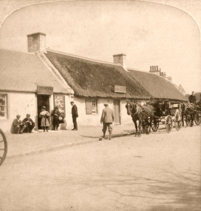 Le lieu de naissance de Robert Burns, Ayr, Écosse, 1896 - Works and Sun Sculpture Studios