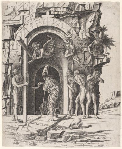 Descente aux limbes - Workshop of Andrea Mantegna