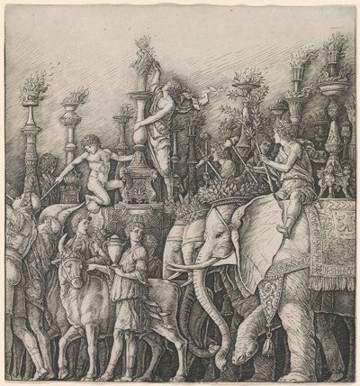 Le Triomphe de César : Les éléphants - Workshop of Andrea Mantegna