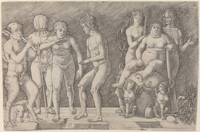 Virtus Combusta: Une allégorie de la vertu - Workshop of Andrea Mantegna