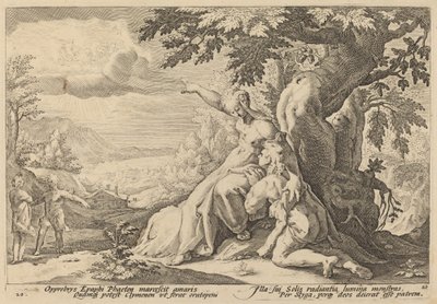 Clymène exhortant Phaéton à trouver Hélios - Workshop of Hendrick Goltzius, after Hendrick Goltzius