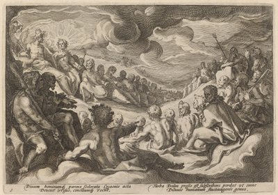 Jupiter prenant conseil des dieux sur la destruction de l