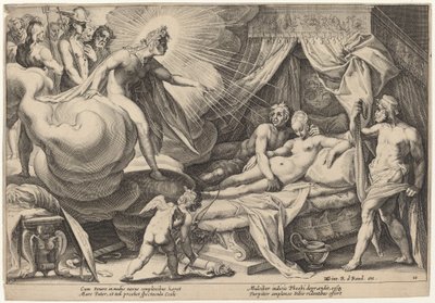Mars et Vénus surpris - Workshop of Hendrick Goltzius, after Hendrick Goltzius