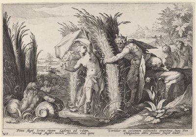 Pan et Syrinx - Workshop of Hendrick Goltzius, after Hendrick Goltzius