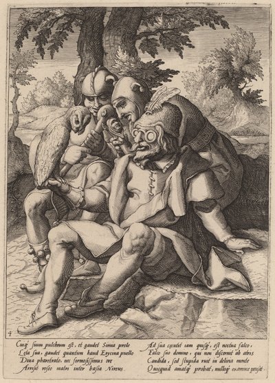 La Sagesse des fous - Workshop of Hendrick Goltzius, after Karel van Mander I