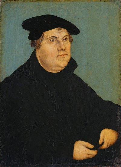 Allemand : Bildnis Martin Luthers Portrait de Martin Luther - workshop of Lucas Cranach the Elder