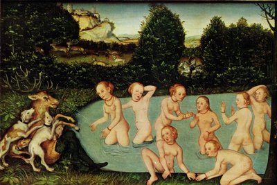 Allemand : Diana und Aktäon Diana et Actaeon - workshop of Lucas Cranach the Elder
