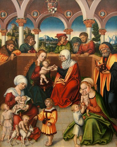 Allemand : Heilige Sippe La sainte parenté - workshop of Lucas Cranach the Elder