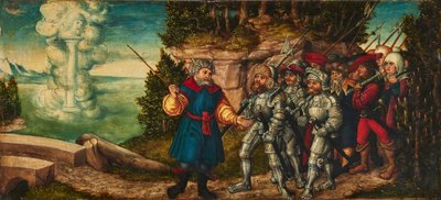 Allemand : Moses und die Wolkensäule Moses and the Pillar of Cloud (Moïse et la colonne de nuages) - workshop of Lucas Cranach the Elder
