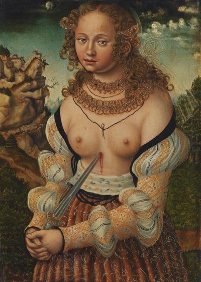 Allemand : Selbstmord der Lucretia Suicide of Lucretia - workshop of Lucas Cranach the Elder