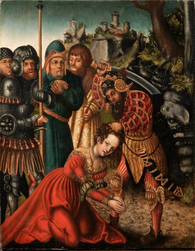 Le martyre de Sainte-Barbe - workshop of Lucas Cranach the Elder