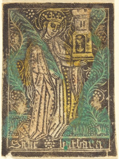 Sainte Barbe - Workshop of Master of the Aachen Madonna