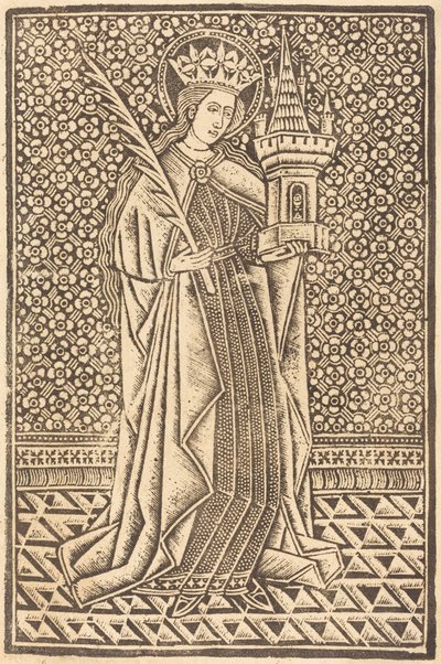 Sainte Barbe - Workshop of Master of the Cologne Arms